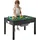 Vevor Kindertisch 810 x 553 x 502 mm, Aktivitätstisch aus Holz, doppelseitige Baustein-Tischplatte, Mehrzweck-Spieltisch mit 2 Aufbewahrungsbehältern, Geschenk für Kinder ab 3 Jahren, Schwarz