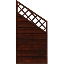 Andrewex Sichtschutzzaun Schrägenelement  Element Country 90 x 180 cm braun