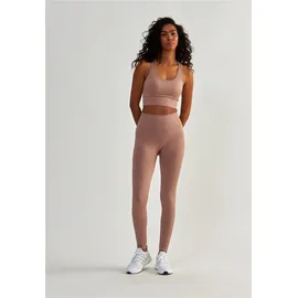 beshaped Trainingstights "Femme Force", Damen, Gr. XS, US-Größen, rosa, 90% Nylon, 10% Elasthan, unifarben, lang, Hosen, mit angesagtem Jacquard-Muster