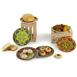 Excelsa Set Von 6 Aperitif Gerichte Trinacria Porzellan 15 Cm Bunt