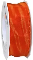 PRAESENT Seidenband 4644025-923 Feuerrot 40 mm x 25 m 2 Stück