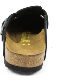 Birkenstock Boston Nubukleder geölt schmal schwarz 40