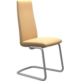 Stressless® Polsterstuhl Laurel, High Back, Größe M, mit Beinen aus Stahl in Chrom matt gelb