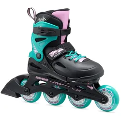 Rollerblade Inline Skates Fury (Rollen: 72mm/80A, Kugellager: SG3) schwarz/blaugrün Kinder