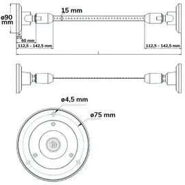 ISOLED SKYFLEX LED Spannsystem, 20m, schwarz
