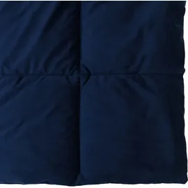 vidaXL Sommerdecke Gepolstert Dunkelblau 240 x 260 cm Mikrofaser