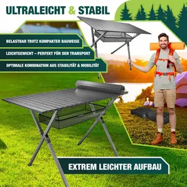 Kesser Campingtisch faltbar grau