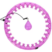 HMS Plus Size Violet Hula-Hoop-Reifen mit Massagepunkten & Schwerkraftball Kyler     black