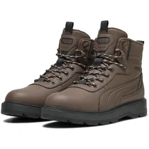 Puma Desierto v3 Unisex-Sneaker, Flache Bronze, flach, dunkelgrau, 40.5 EU