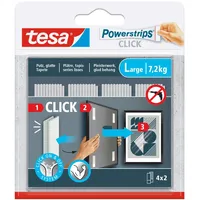 Tesa Klebestreifen Powerstrips Click Large 7,2 kg 4 St.