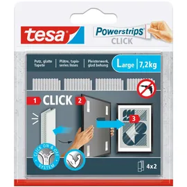Tesa Klebestreifen Powerstrips Click Large 7,2 kg 4 St.