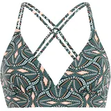 Protest Bikini-Top Damen Grau/Grün 36