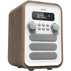 Denver DAB-48WHITE Radio Persönlich Digital Weiß, Holz