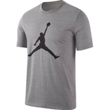 Jordan NIKE Herren, T-Shirt Jordan Jumpman, Carbon HEATHER/BLACK, XXL