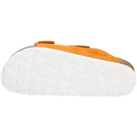 ROHDE Pantolette Velours Leder zwei Schnallen Komfortweite Alba 5590, Größe:37 EU, Farbe:Orange - Orange - 37