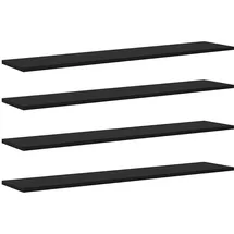 vidaXL Bücherregal 100 x 20 x 1,5 cm Schwarz