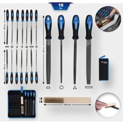 Brilliant Tools Feilen-Satz mit Feilenbürste, 19-tlg