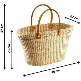 Kobolo Korbtasche beige