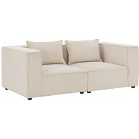 Juskys modulares Sofa Domas S - 2 Sitzer -