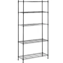 Royal Catering Steckregal Metall 35 x 90 x 180 cm schwarz