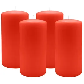 Kopschitz Kerzen Adventskranzkerzen 4 St. Ø 80 x 150 mm rot