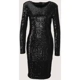 Madeleine Etuikleid Glamouröses Pailettenkleid Schwarz 48