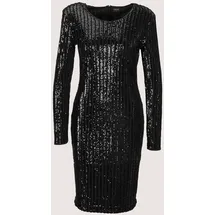 Madeleine Etuikleid Glamouröses Pailettenkleid Schwarz 48