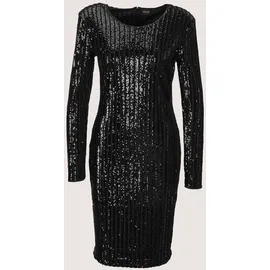 Madeleine Etuikleid Glamouröses Pailettenkleid Schwarz 48