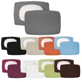 Mojawo 2er Pack Spannbezug Bezug für Nackenkissen Kissen Baumwolle 40x60cm