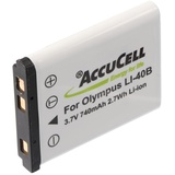 AccuCell Akku passend für Olympus LI-40B, D-630 Zoom, X-600, GE E 1486 TW