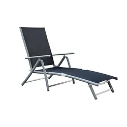 Merxx Deckchair, schwarz