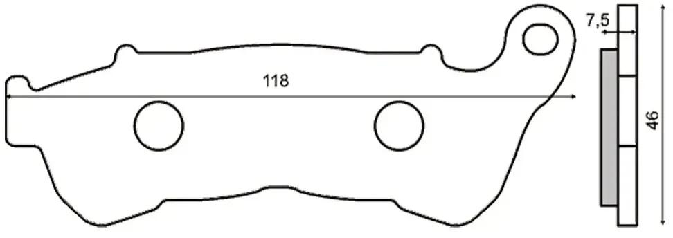 Rms Honda Sh 150i 225102543 Sinterbremsbeläge - Multicolor - One Size