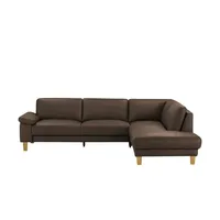 Ravensberger Werkstätten Ecksofa Leder RW-Select , braun , Maße (cm): B: 274 H: 77 T: 220.0
