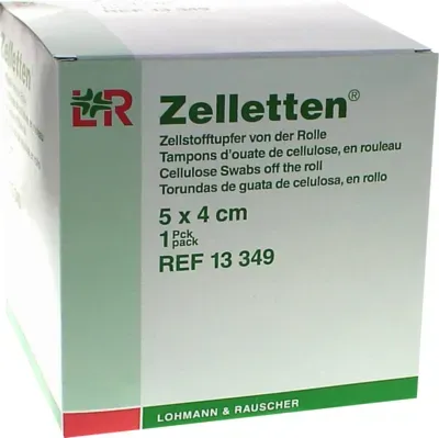 Zelletten Tupfer 4x5 cm unsteril Rolle 300 St