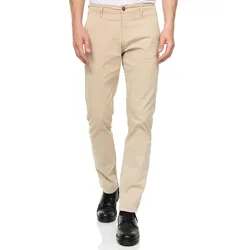 Chinohose RUSTY NEAL, Herren, Gr. 28, Länge 30, beige, 98% Baumwolle, 2% Elasthan, unifarben, casual, Hosen, im Regular Fit