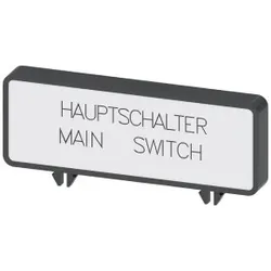 Siemens 3LD93461A Zusatzschild, Deutsch/Englisch Hauptschalter/Main Switch (10 Stück Verpackung) - 10 Stück