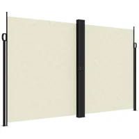 vidaXL Seitenmarkise Ausziehbar Creme 200x1200 cm