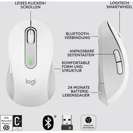 Logitech Signature M650 Gr. L rechts Weiß