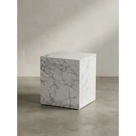 KADIMA DESIGN MONOBLOC Weiß Marmor 40 x 40 x 45 cm