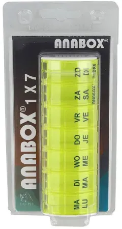 Anabox Wochen-Pillendose Gelb 1 Stück