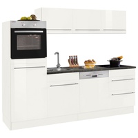 OPTIFIT Küche »Bern«, Breite 240 cm, ohne E-Geräte, Stärke der Arbeitsplatte wählbar, weiß