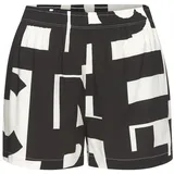 French Connection Pyjamashorts Damen schwarz-weiß-gemustert Gr.44