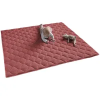 SanoSoft Krabbeldecke, Rot, Füllung: Vlies, Rechteckig, 130x150 cm, Oeko-Tex®