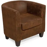 Möbel-Eins Kindersessel, Sessel EDDI Bezug Gobi braun, klein