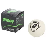 Prince Squashball Rebel (1 gelber Punkt, langsam) weiss - 1er Ball weiß