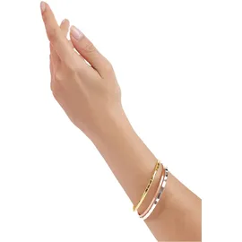 s.Oliver Damen Armreif Set 2038894 dreiteilig Edelstahl Gelbgold + Roségold IP