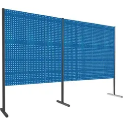 Kappes Trennwand RasterPlan Doppelfeld 180° H1500 mm RAL 5010 Ausstattung 2 LP