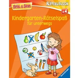 Ravensburger Spiel & Spaß - Rätselblock: Kindergarten-Rätselspaß für unterwegs