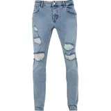 2Y PREMIUM Destroyed Skinny Fit Jeans - Blau - 30