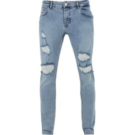 2Y PREMIUM Destroyed Skinny Fit Jeans - Blau - 30